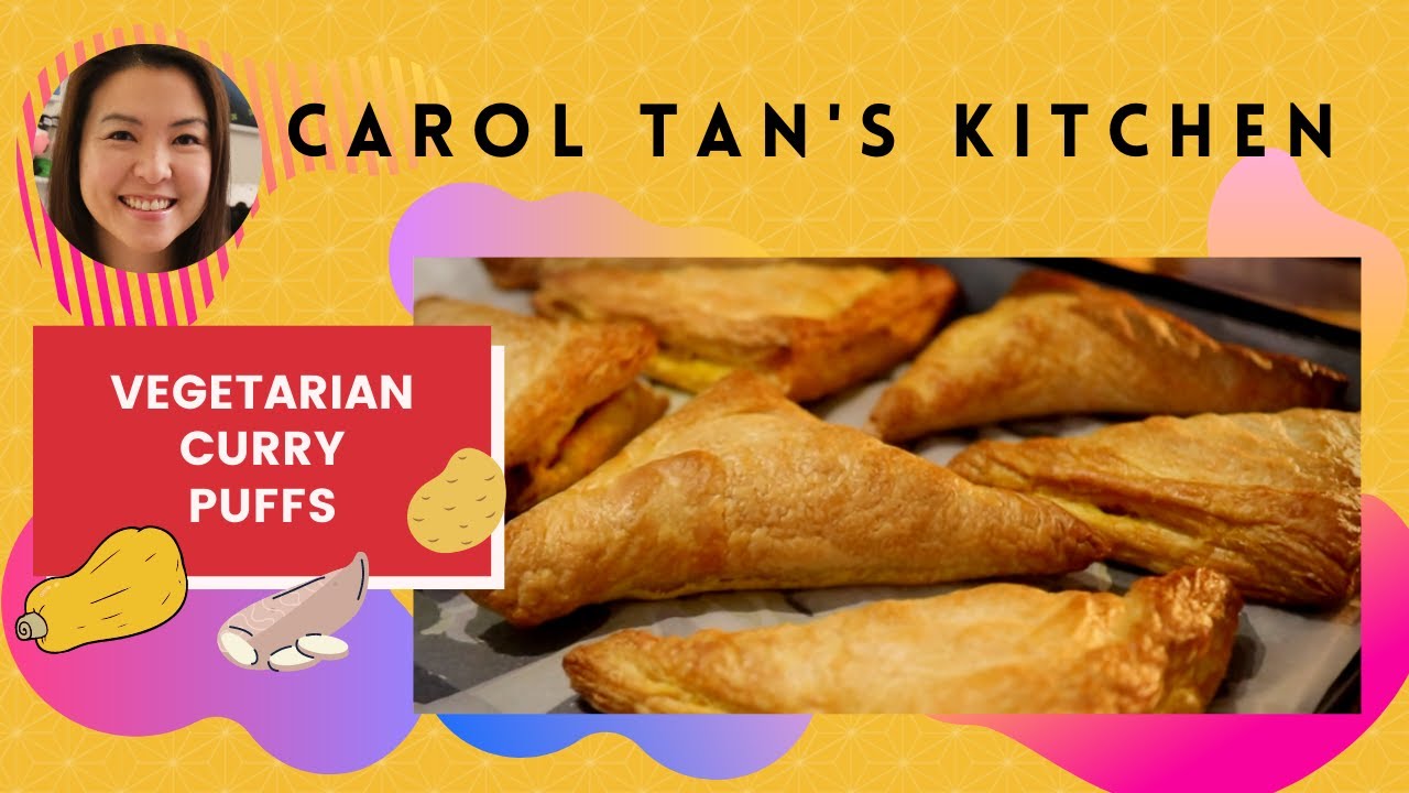 Baked Vegetarian Curry Puffs with Pumpkin and Sweet Potatoes | Simplified Version