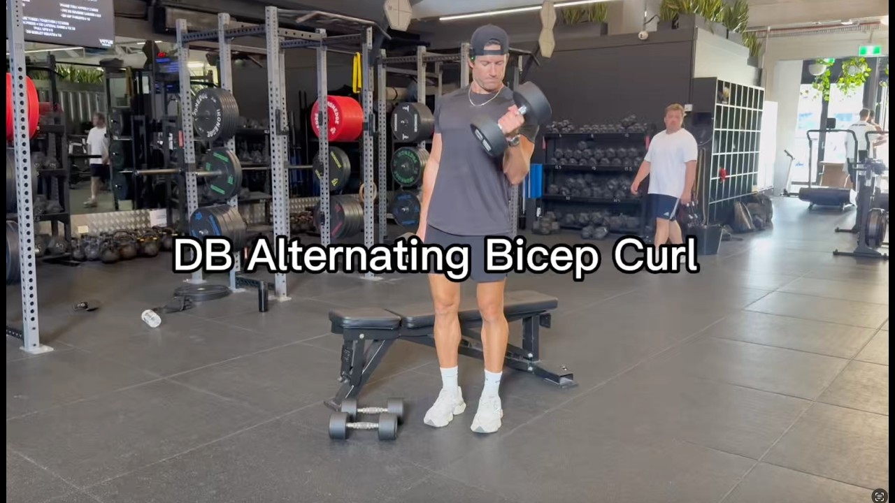 DB Alternating Bicep Curl