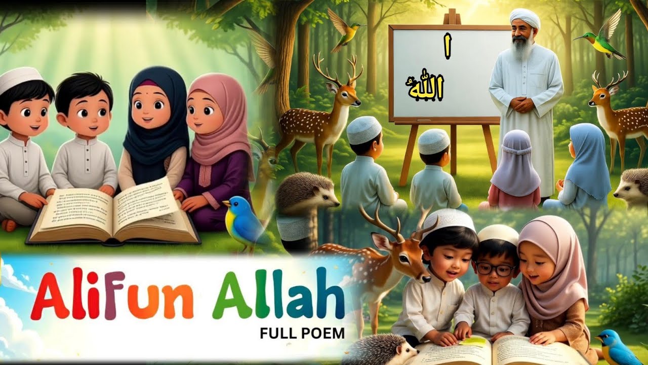 Alifun allah ba baitullah |Arabic Alphabet | Islamic vidio | Islamic vidio | Islamic song |gojol