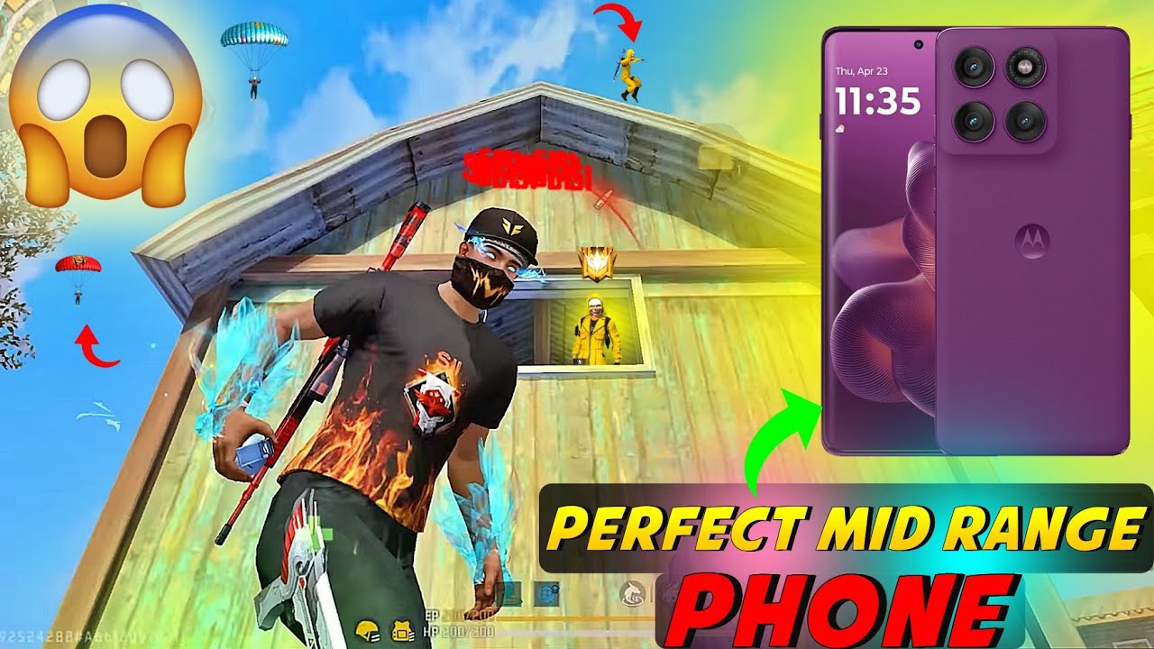 Motorola Edge 60 Pro Free Fire Test | Moto Edge 60 Pro Gaming test | Moto Edge 60 Pro Review 😍