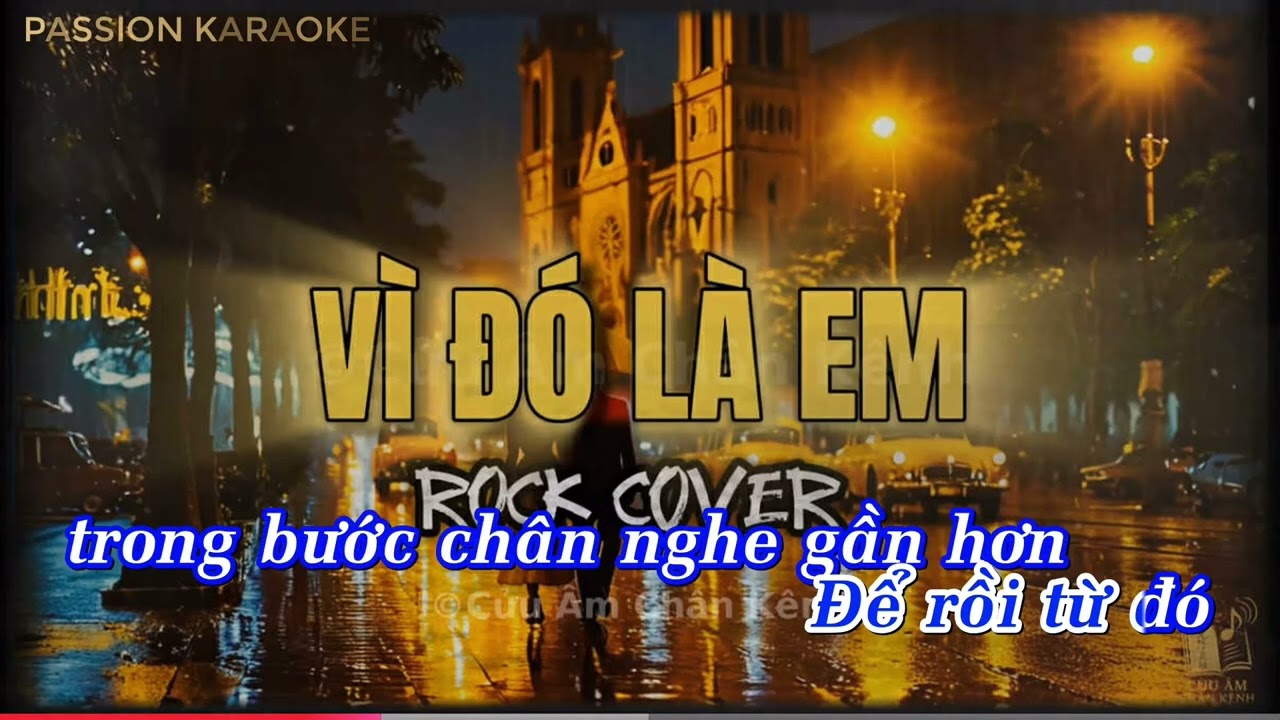 KARAOKE: VÌ ĐÓ LÀ EM | ROCK VERSION | THƠ TRẦN KARAOKE.