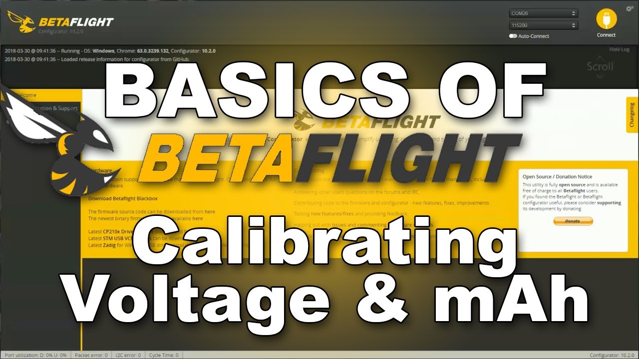 Basics of Betaflight - Calibrating Battery Voltage and Amp Meter
