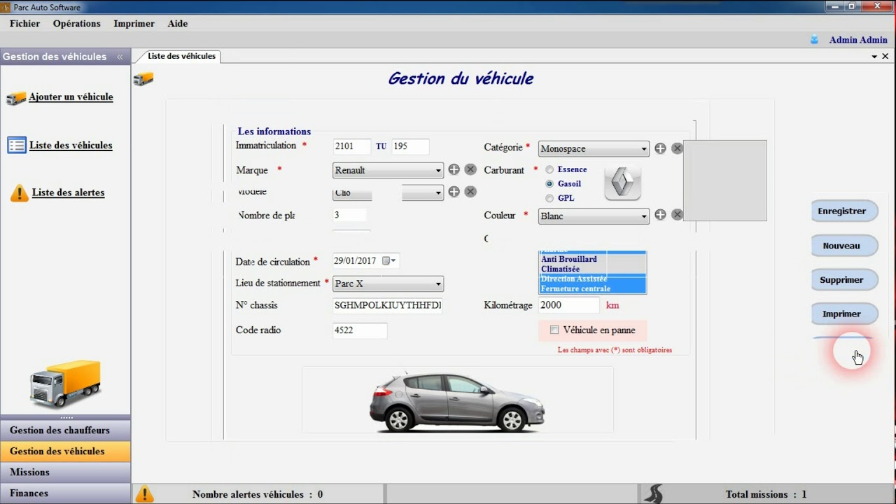Parc Auto Software