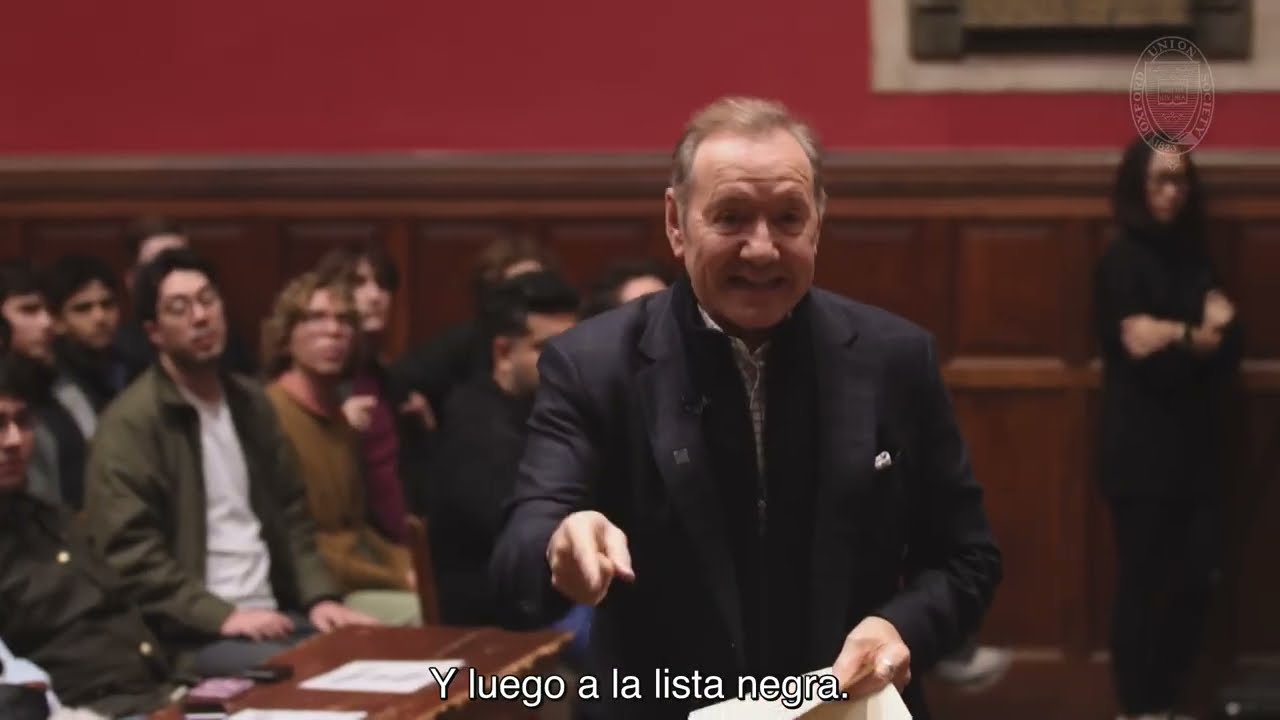 Kevin Spacey. Discurso de apertura en la Oxford Union Society.