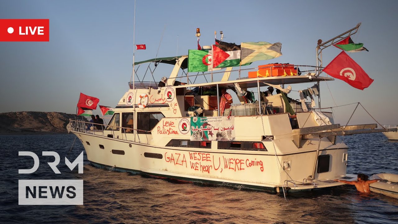 LIVE: Last Ship From Gaza Aid Flotilla Continues Mission | AC1N