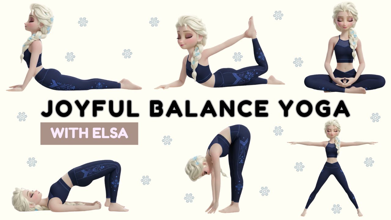 Joyful Balance Yoga with Frozen | Cosmic Kids Yoga | Exercise For Kids | Yoga For Flexibility