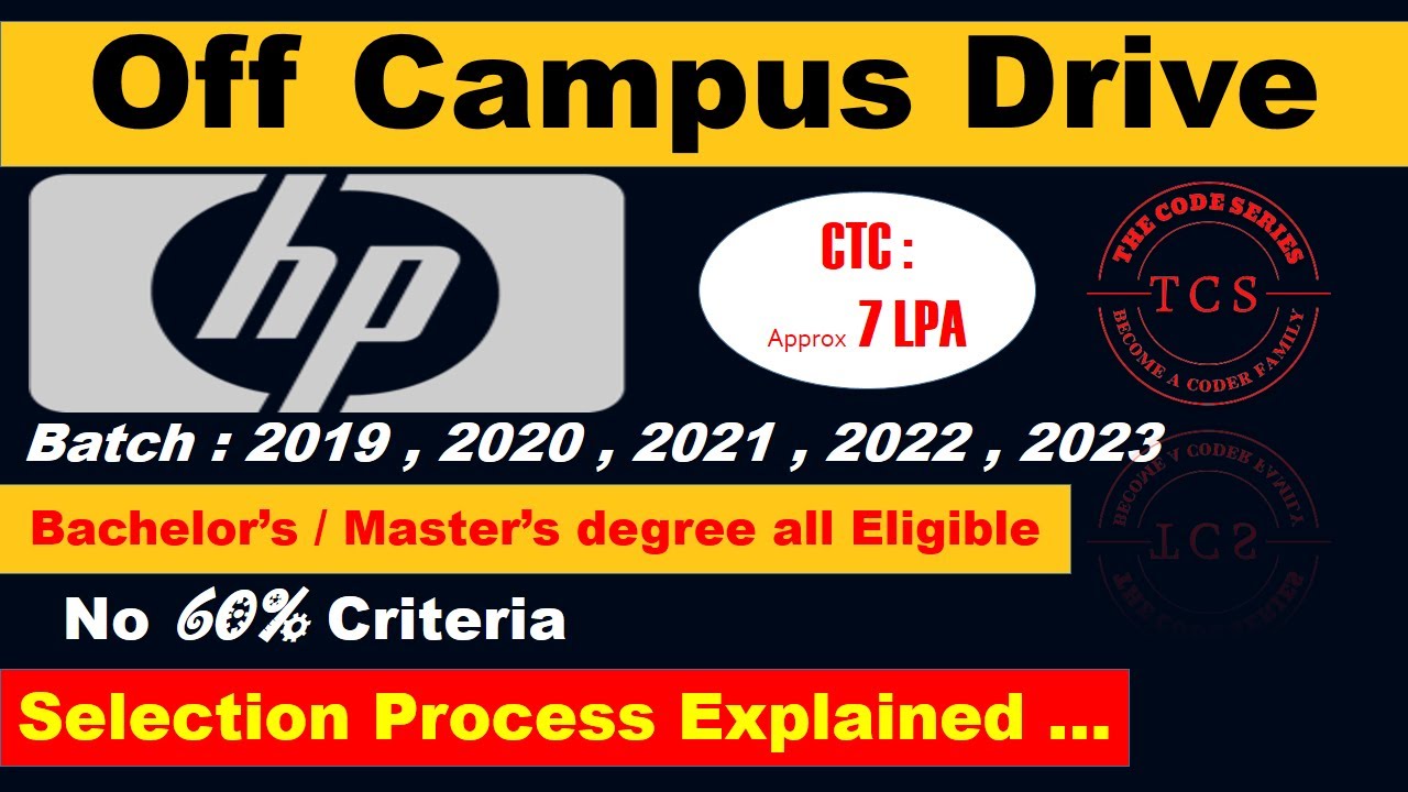 HP Off campus Drive | Sales Support Management Analyst | Apply Now | Job Notification