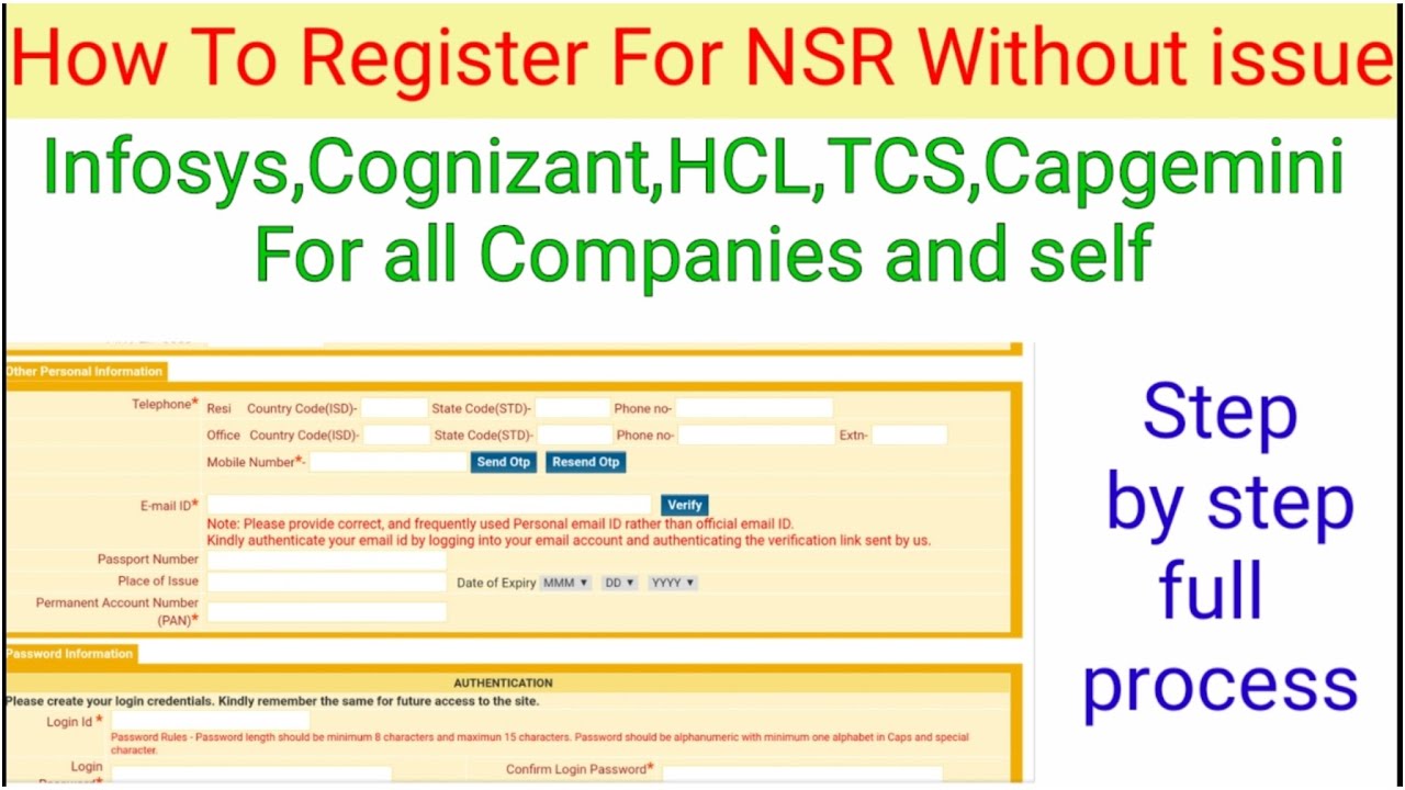NSR Registration | NSR Registration for IT Company in Tamil | NSR Step wise procedure