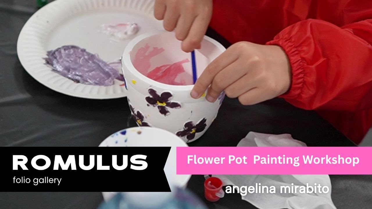 Children’s Plaster Flower Pot Art Workshop | Family Creative Session in South Melbourne