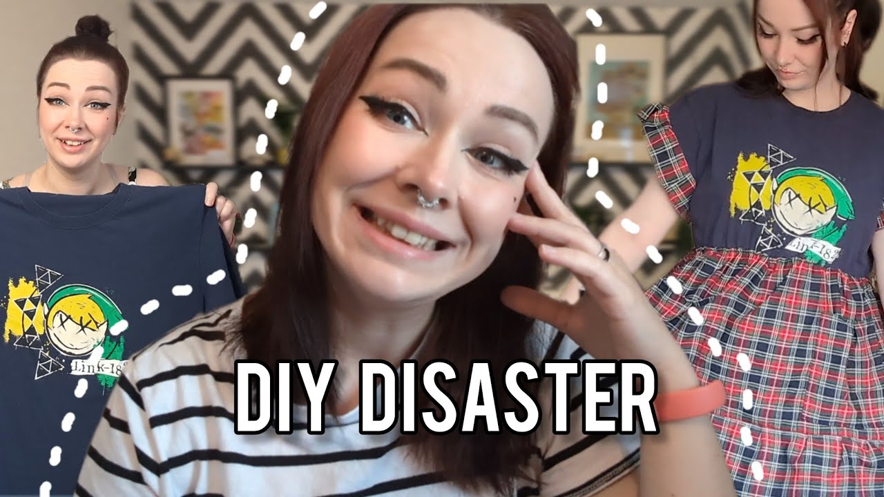 I challenged myself to make a dress from a T-shirt in an hour...