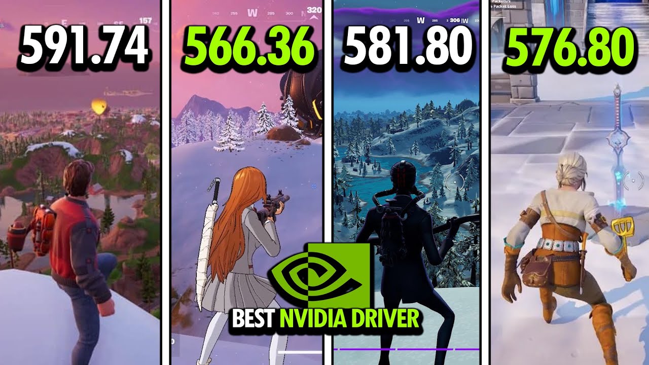 Драйверы NVIDIA ломают графику в Fortnite &ndash; 566,36 против 591,74 против 581,80 против 576,80 FPS