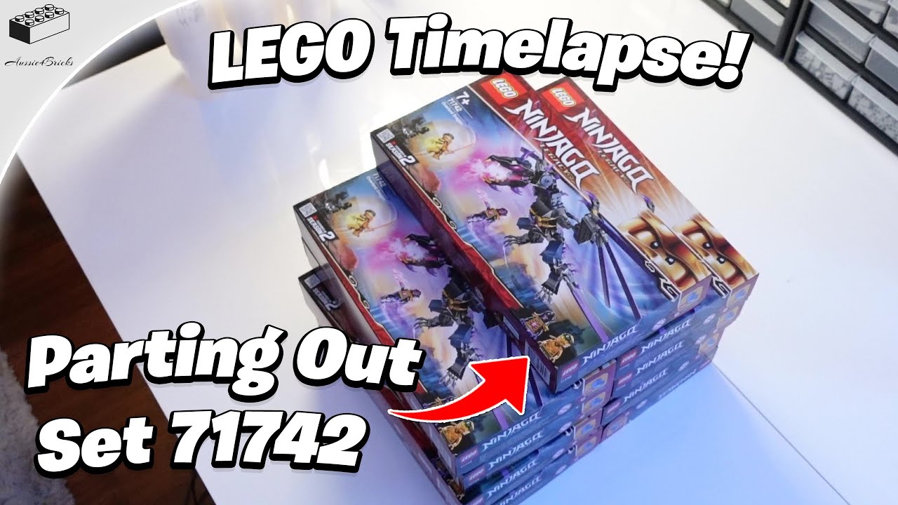 Parting Out Ninjago Overlord Dragon Set 71742 - LEGO Timelapse!