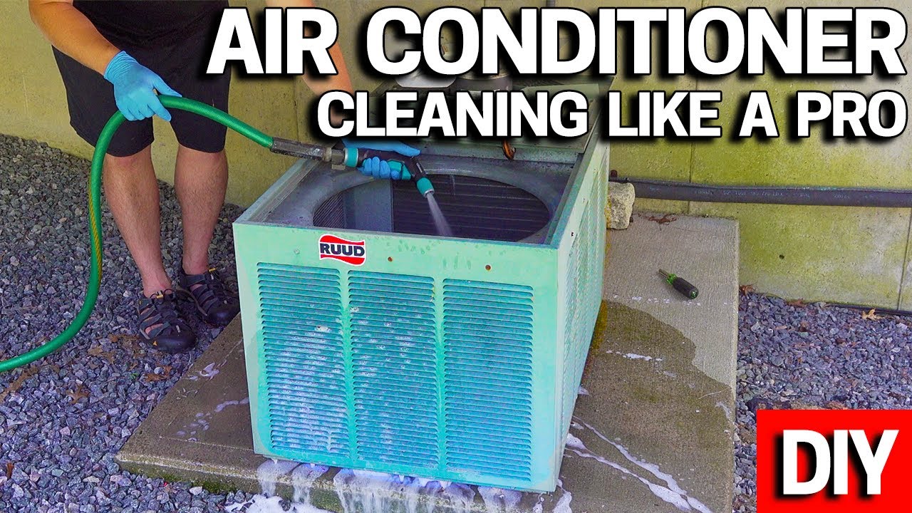 Central Air Conditioner Condenser Cleaning - How To - Make it COLD again!