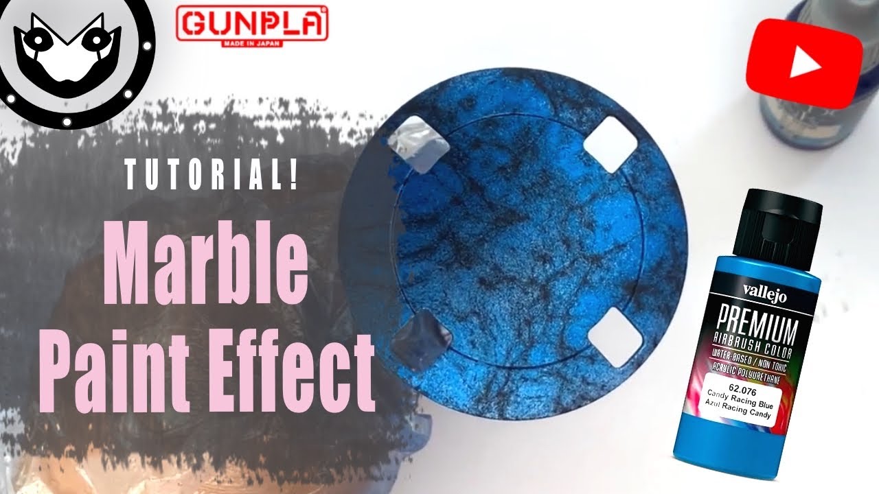 How to MARBLE Candy Paint Gunpla | Vallejo Colors Acrylics | 2021