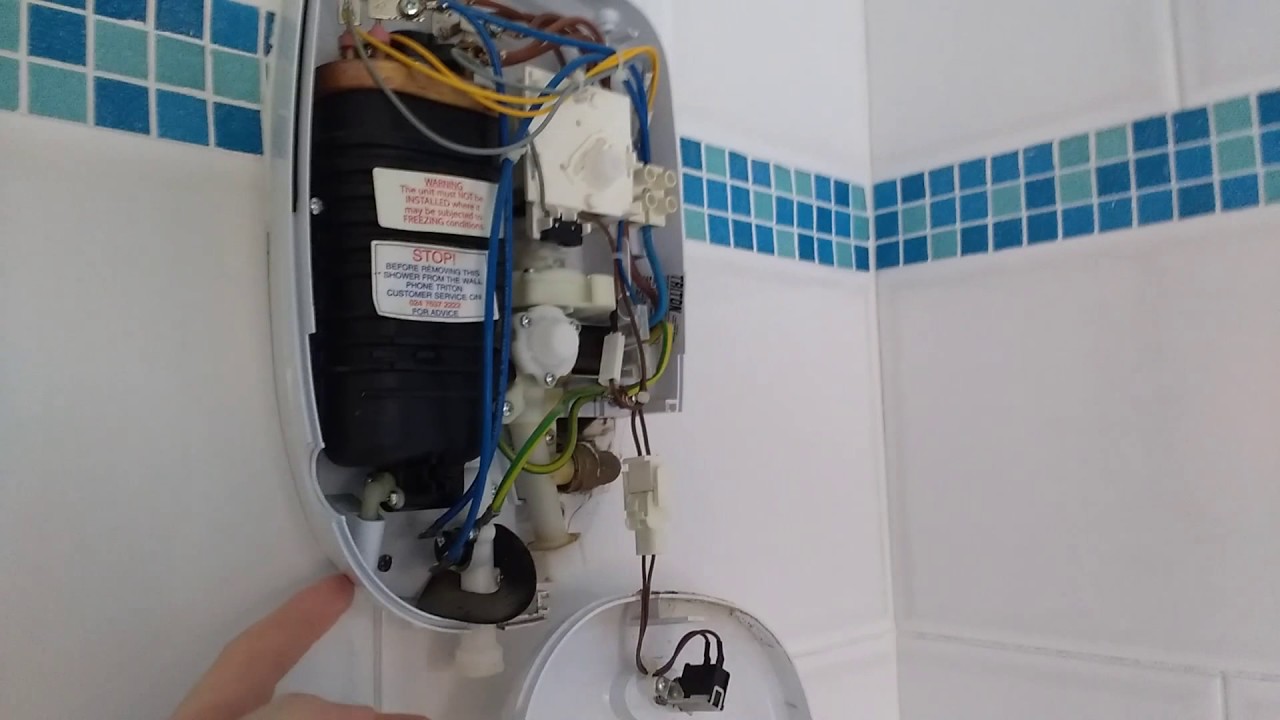 Electric shower leaking from the side, replace the PRD (easy diy fix)
