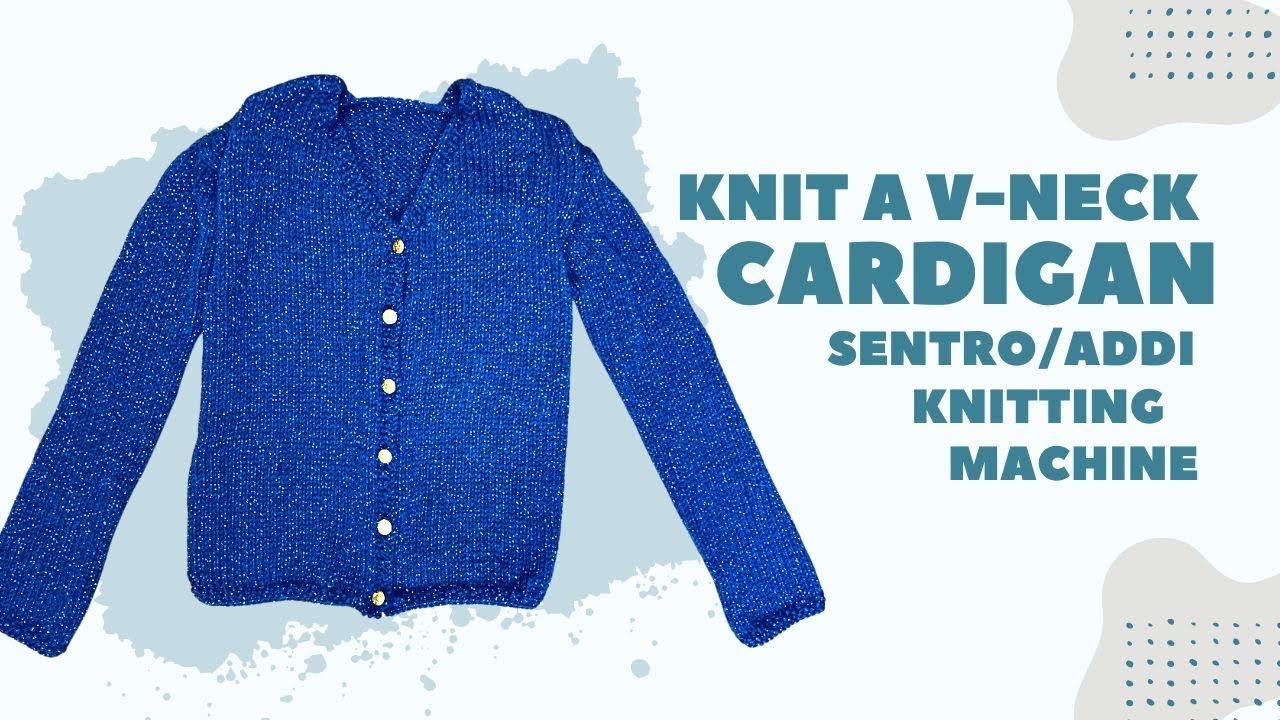 How did I knit a sweater cardigan in ONE day??? Learn how! Addi or Sentro Knitting Machine!