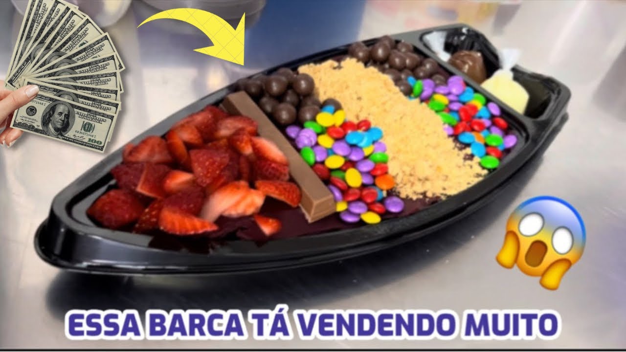 GANHE DINHEIRO VENDENDO BARCAS DE AÇAÍ | BAIXO CUSTO