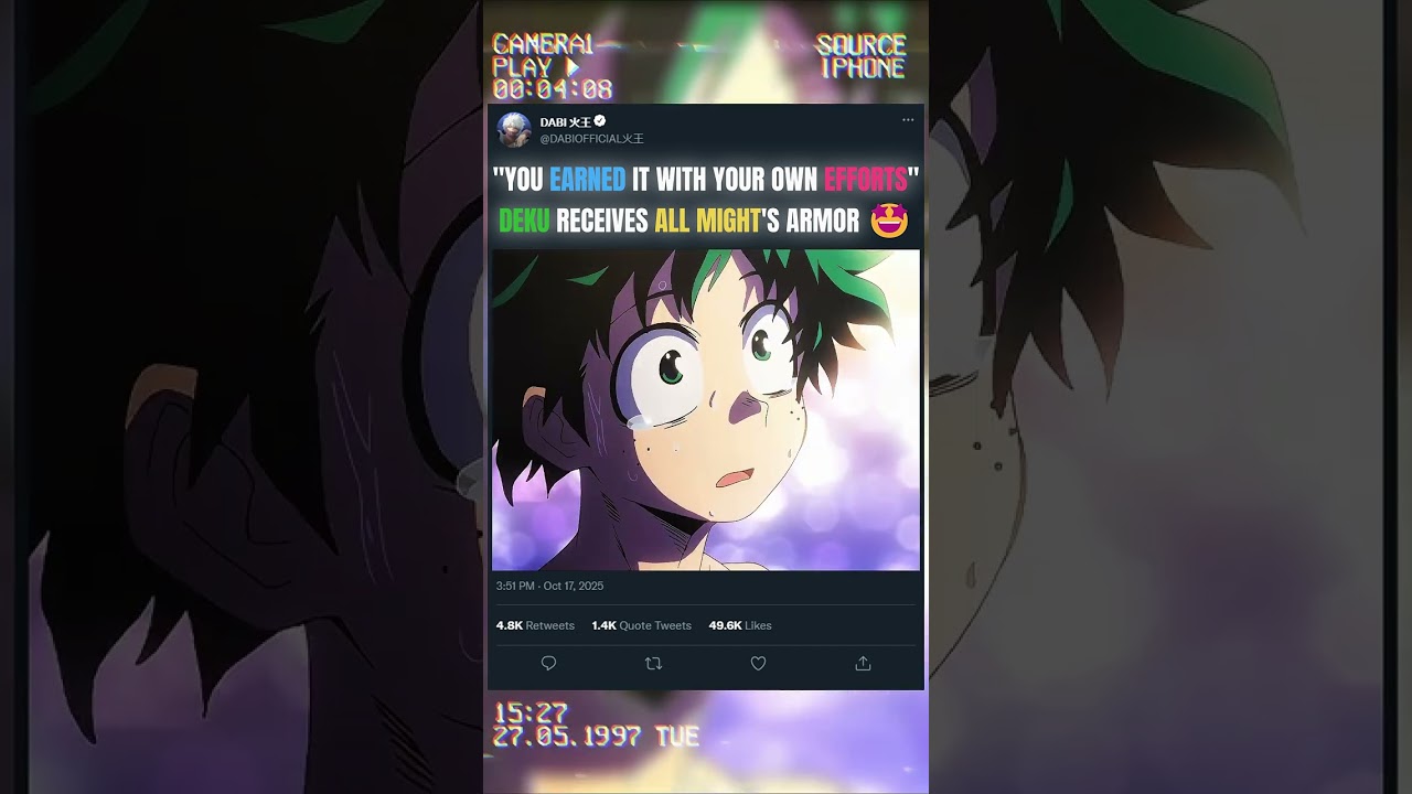 ДЕКУ ПОЛУЧАЕТ БРОНЮ ВСЕЙ МОЩНОСТИ 🤩 | #animeedit #myheroacademia #bnha