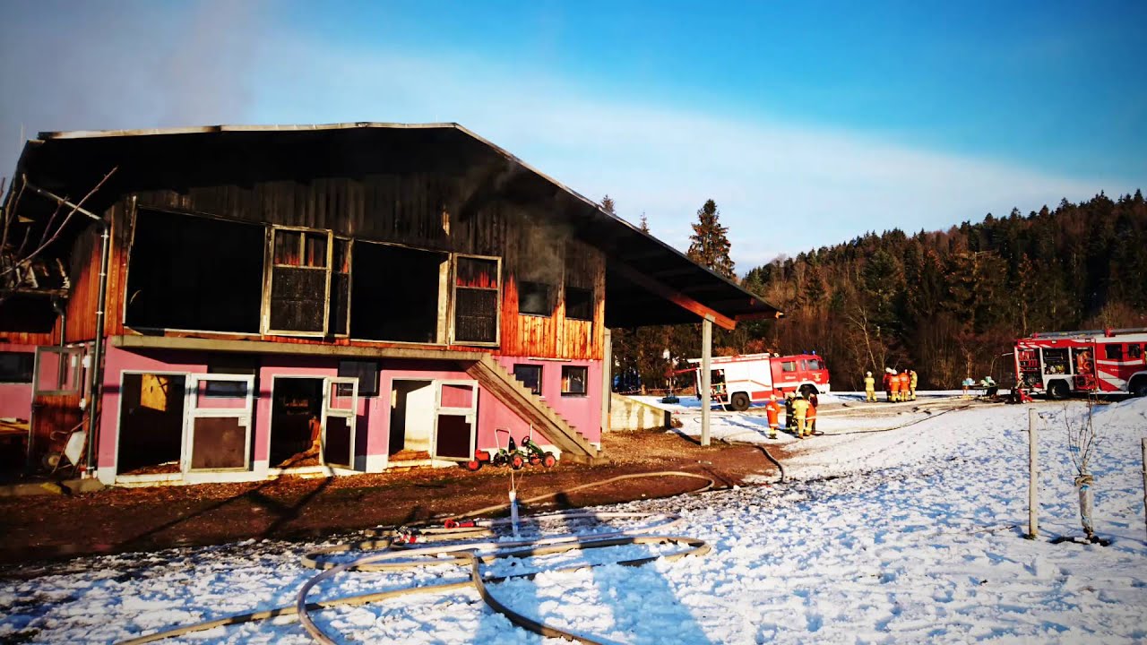 Feuerwehr Thalgau Großbrand 20.02.16