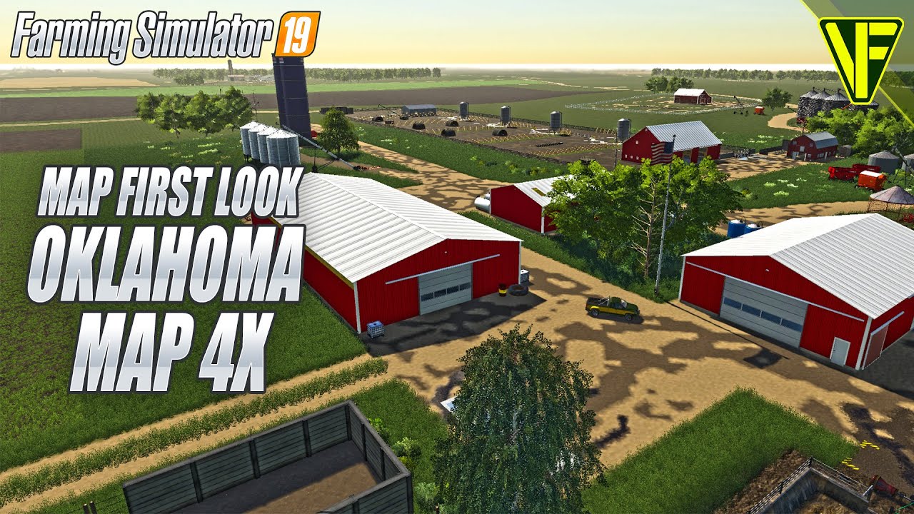 Oklahoma Map 4x by DJ Modding | Farming Simulator 19 Map First Look