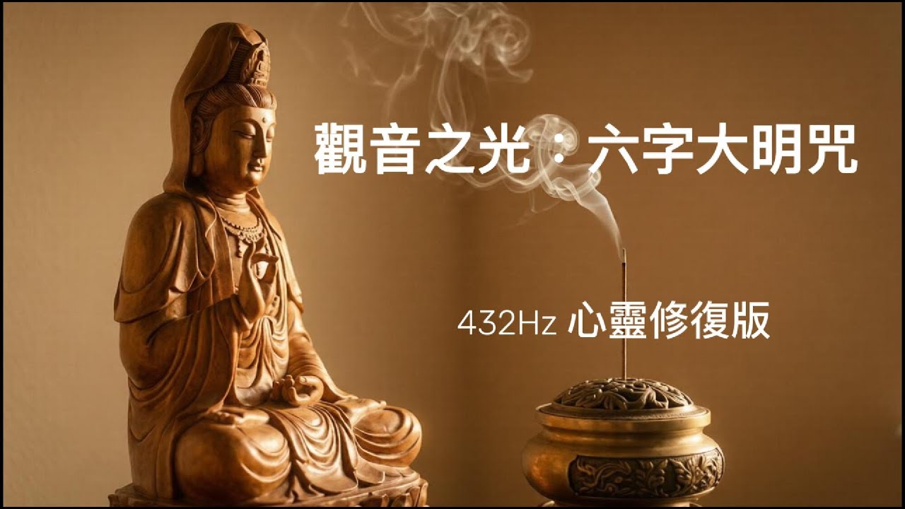 《【432Hz 頻率】六字大明咒》：消除負能量，帶來好運與內心平靜|觀世音菩薩心咒 | 每日必聽的療癒之音