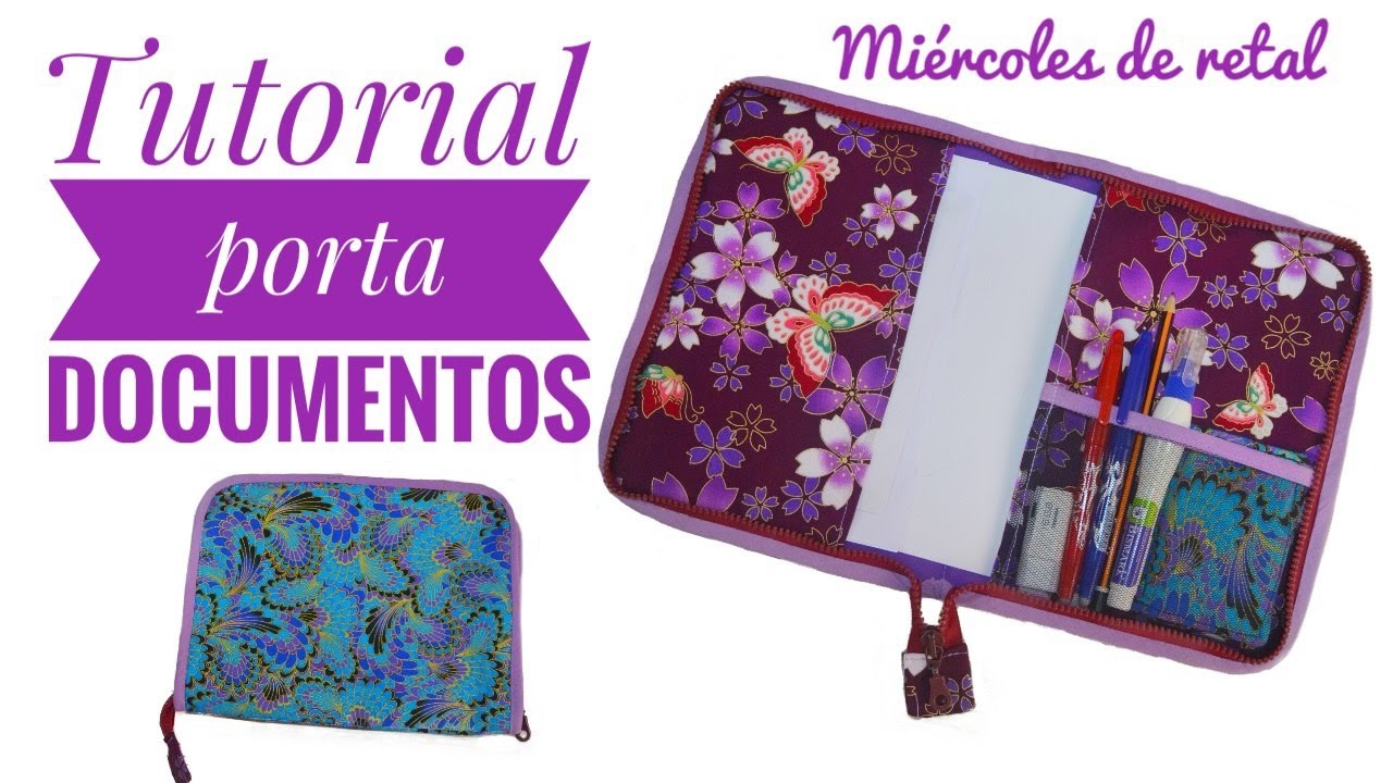 Tutorial porta documentos, aprovechando retales