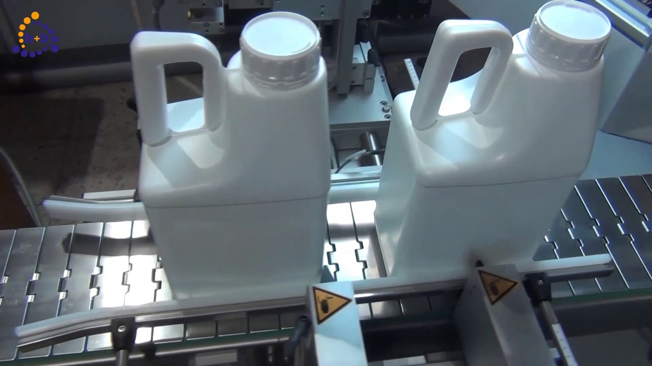 Fully automatic labelling of canisters and cans | bb-automation.com | model KEM