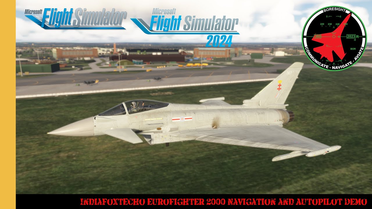 IndiaFoxtEcho Eurofighter 2000 Navigation and Autopilot Demo
