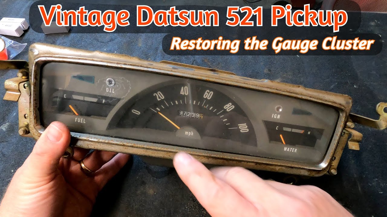Restoring the Gauge Cluster in a Vintage Datsun 521 Pickup