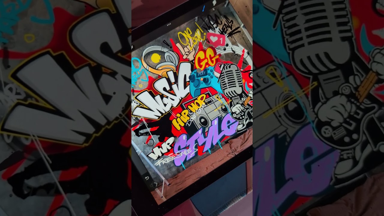 How to use a Doodle grid for murals ! #mural #graffiti