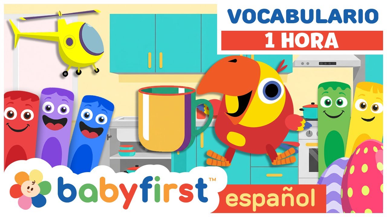 Aprender Palabras | Larry el loro divertido | Vocabulario para Niños | Primeras palabras | BabyFirst