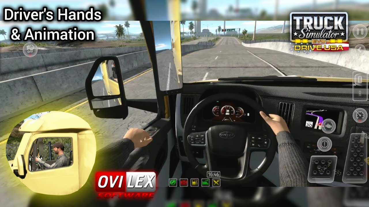 Truck Simulator EVO: Drive USA - Update! | Driver's Hands Animation & New Accessories 