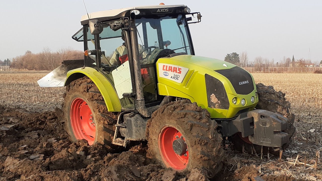 CLAAS AXOS 340 + ARATRO BIVOMERE ENTROSOLCO MORO
