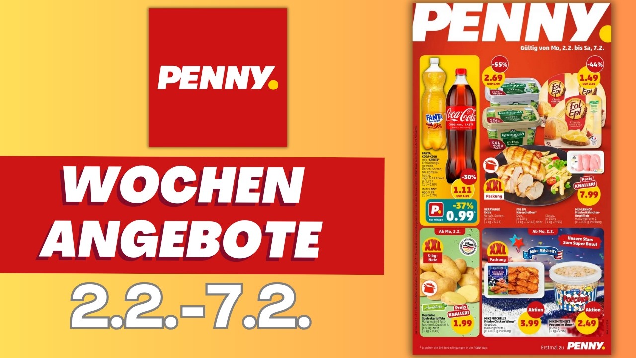 Erstmal zu Penny! 🛒 Neuer Prospekt ab 2.2.2026 – Mega Preis-Checks! 🔥 