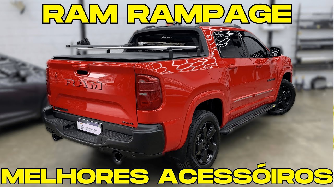 RAM RAMPAGE Instalamos Longarinas de Teto Rack de Caçamba Transbike Friso e Estribo Lateral e Mais!