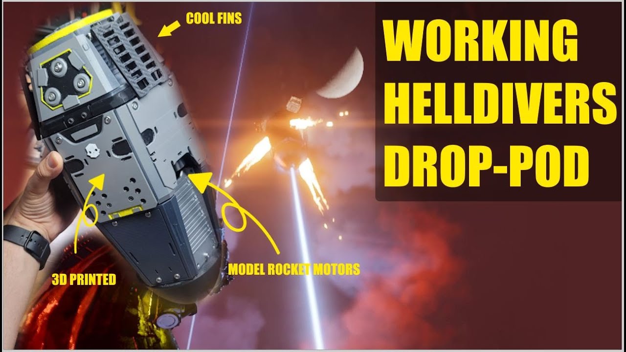 Working Helldivers Rocket Drop-Pod