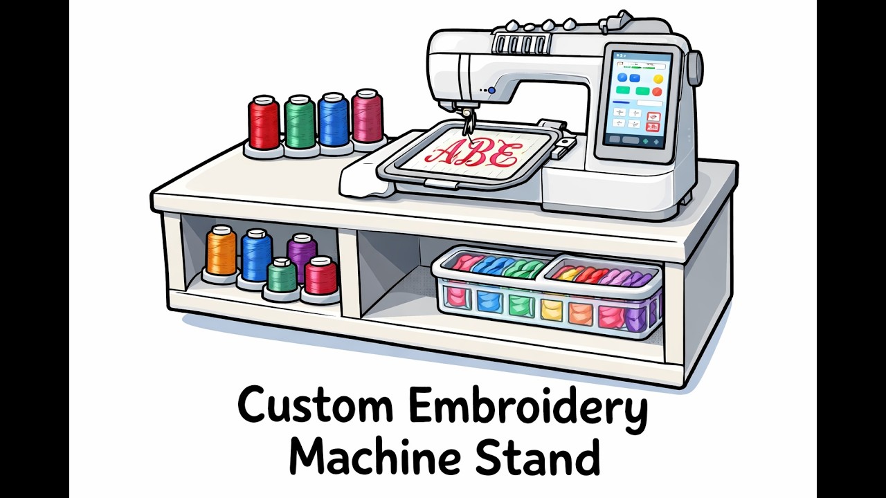Специальная подставка для вышивальной машины #вышивка