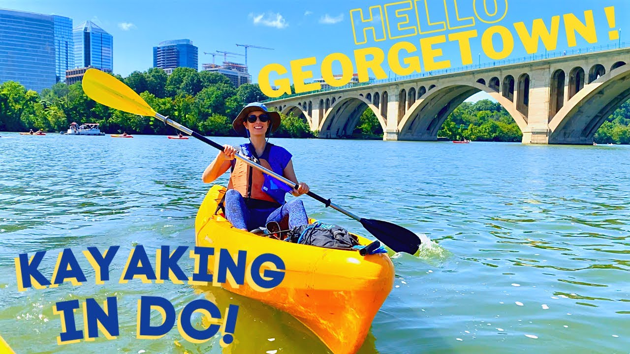 BEST VIEW of Georgetown Washington, DC is by KAYAK on the Potomac River!