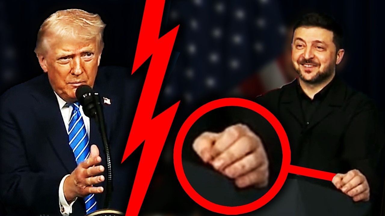 Selenskyj LACHT, während Trump spricht (Dominanz analysiert)