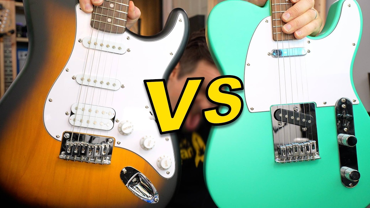 Squier Debut Tele vs Strat | ¿Cuál es mejor?