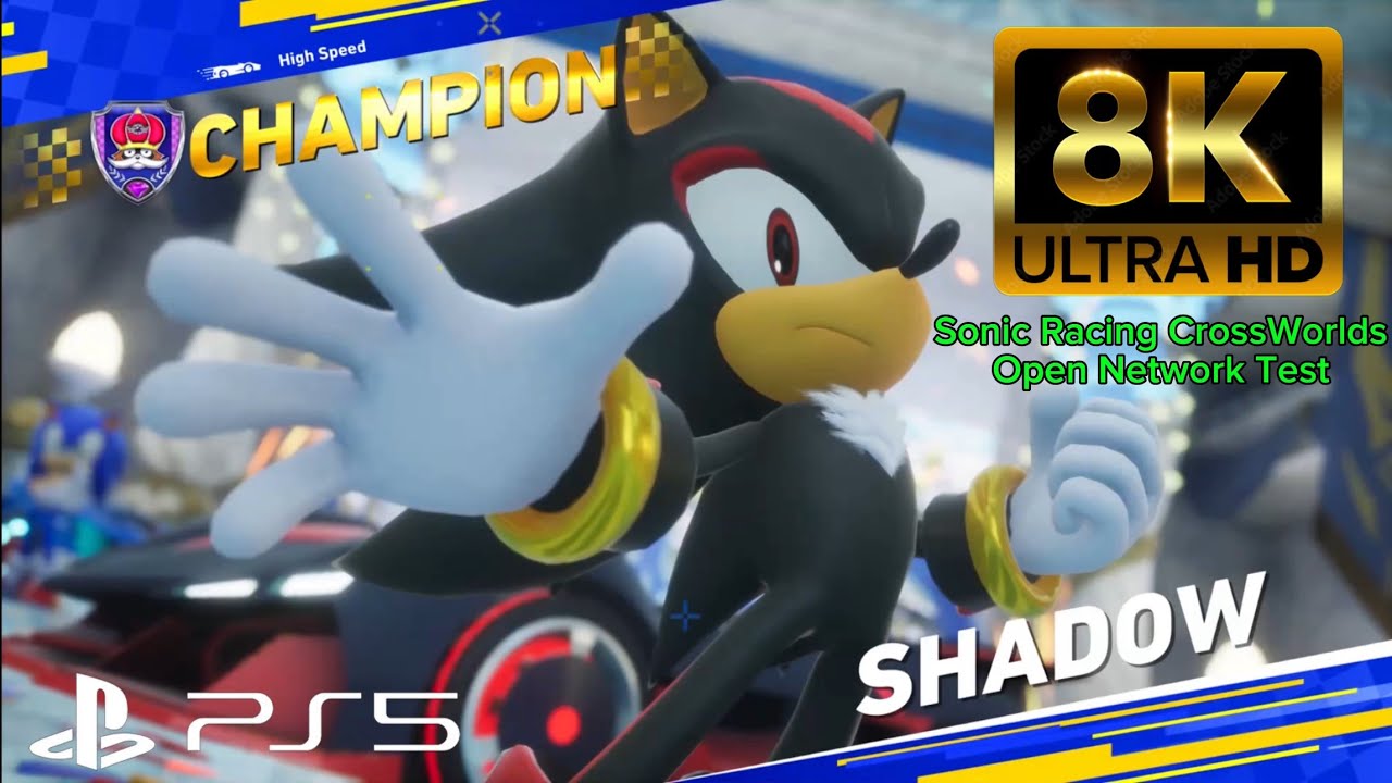 Sonic Racing CrossWorlds Open Network Test (Shadow Playthrough 8K No Commentary)