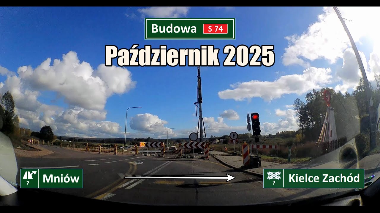 Budowa Drogi Ekspresowej S74: Bypass DK 74 w miejscowości Przełom i praca palownicy - 15.10.25