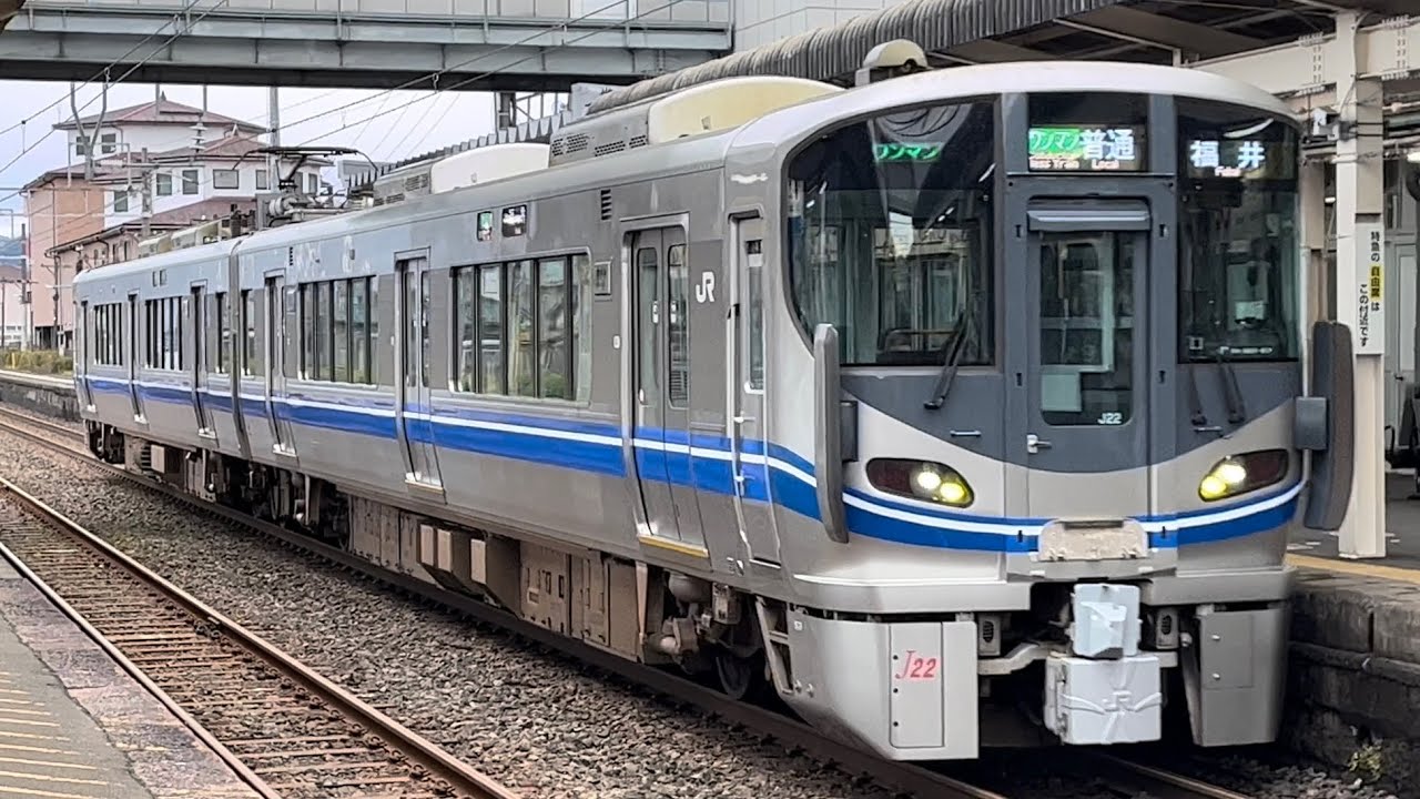 北陸本線 521系 発着シーン集 三菱IGBT-VVVF