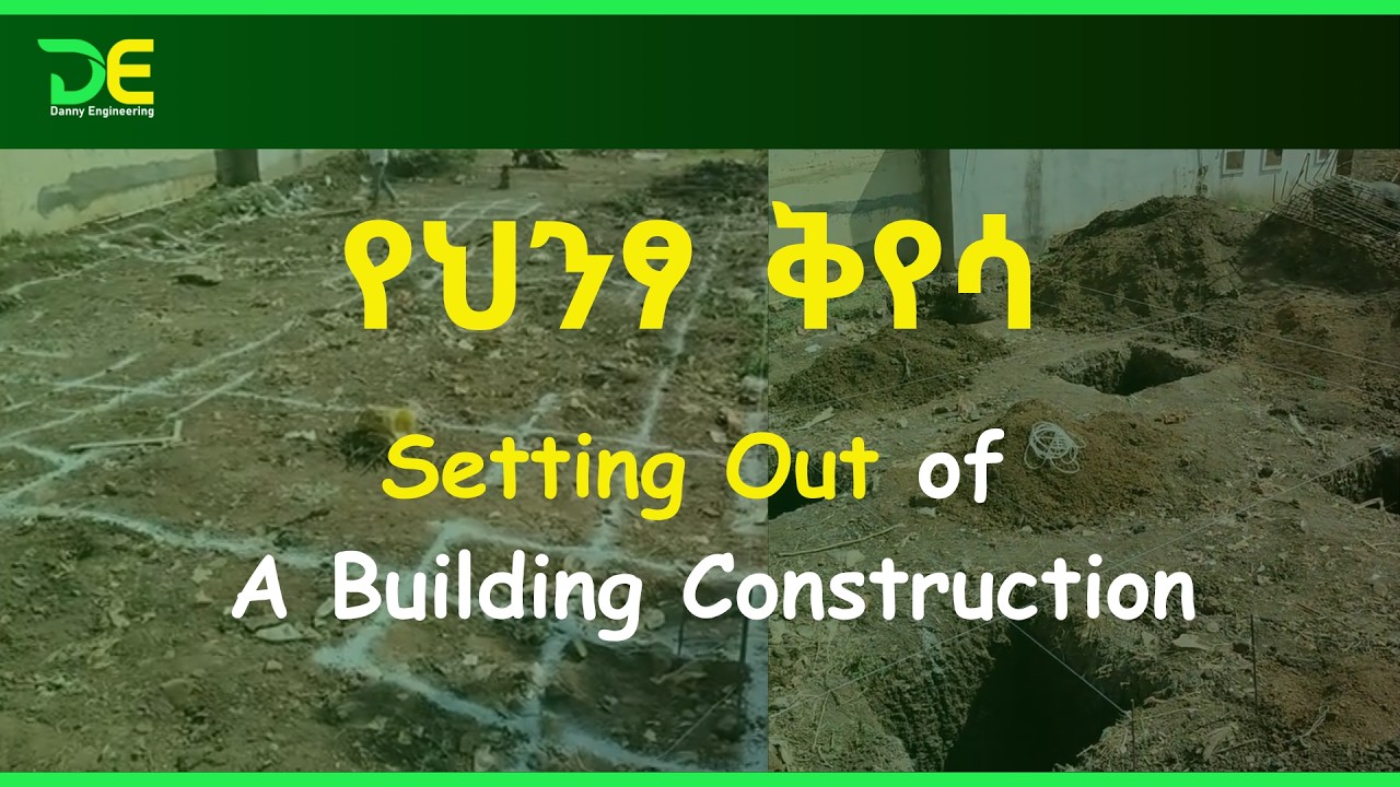 Setting Out of A Building Construction.