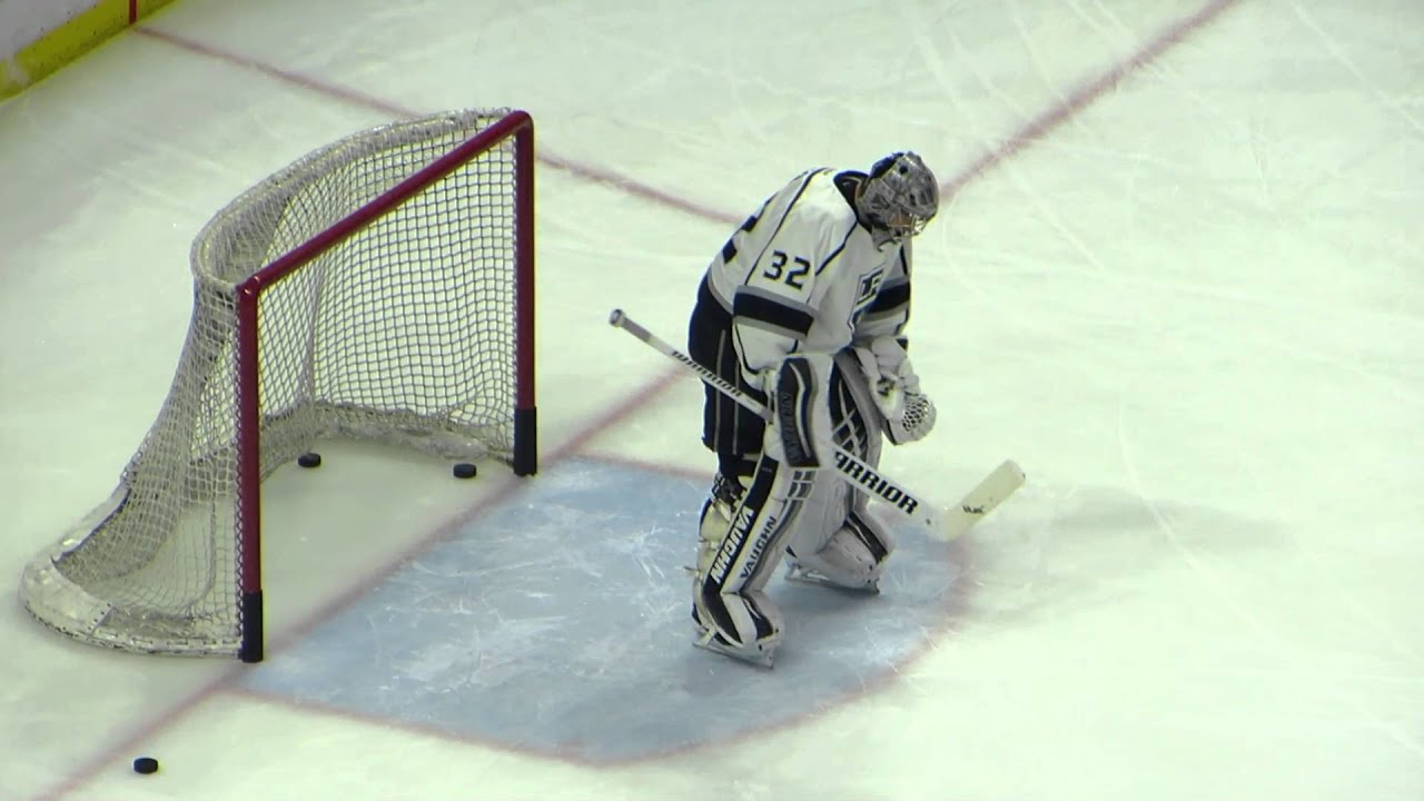Quick and Enroth during pre-game warm-up at the Kings @ Senators hockey game