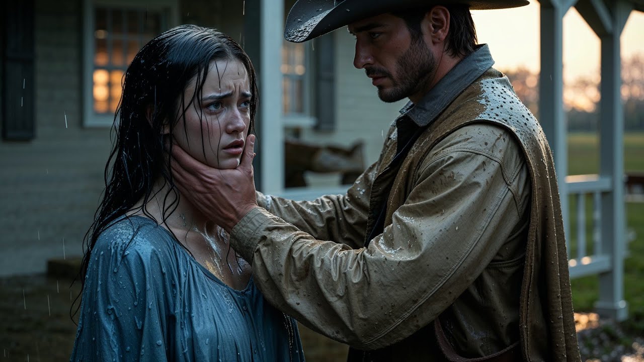 Her Dress Was Soaked From Rain and Her Hope Was Gone, Cowboy Dried Her Tears and Gave Her Shelter