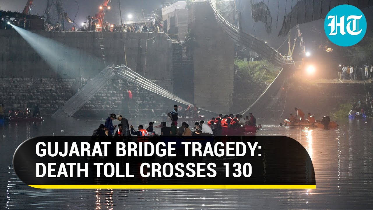 Gujarat bridge collapse death toll climbs over 130; PM Modi grieves, cancels roadshow | Updates