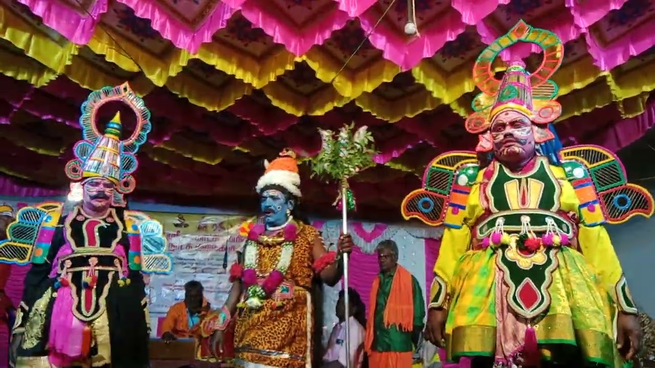 கந்தன் கார்கோடகன் வதம் தெருக்கூத்து ஏகநாதன் கரிமலை பாடி
