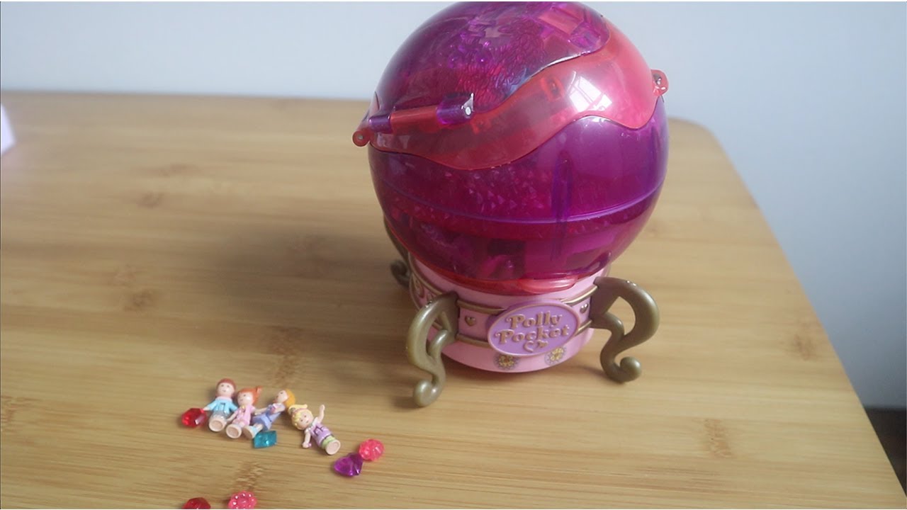 考古舊玩具1996 - Polly Pocket Jewel Magic Ball 魔法球|多維空間首飾盒|春日尋寶