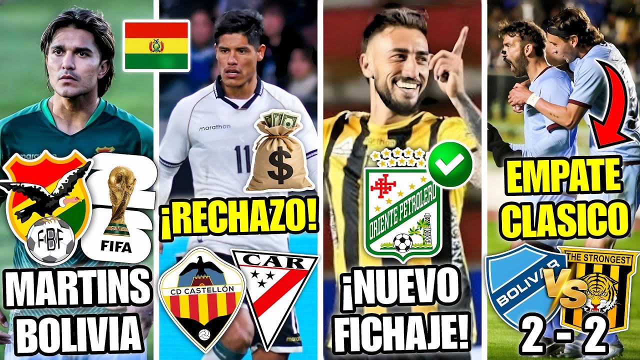 🚨¡MARTINS CERCA de VOLVER a la SELECCIÓN BOLIVIANA!🇧🇴 URSINO a ORIENTE!💣BOLIVAR 2-2 THE STRONGEST